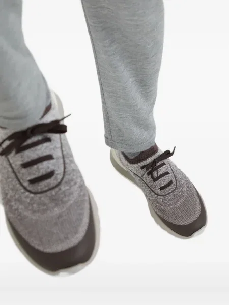 Sneakerși Brunello Cucinelli tricotate maro