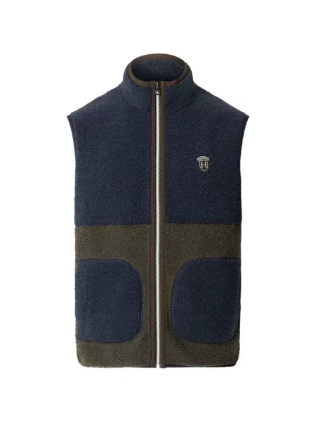 Vestă Hackett London din fleece verde