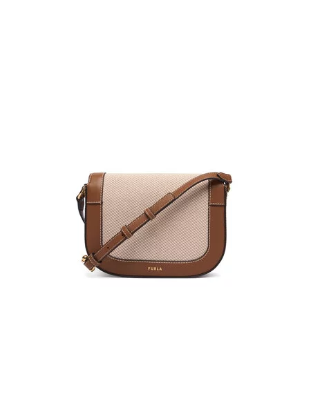Crossbody kabelka Furla béžová