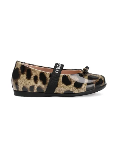 Dětské baleríny Dolce & Gabbana hnědé
