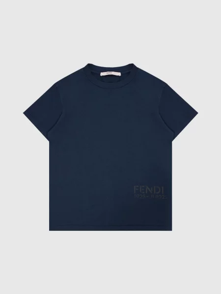 Футболка з принтом Fendi синя
