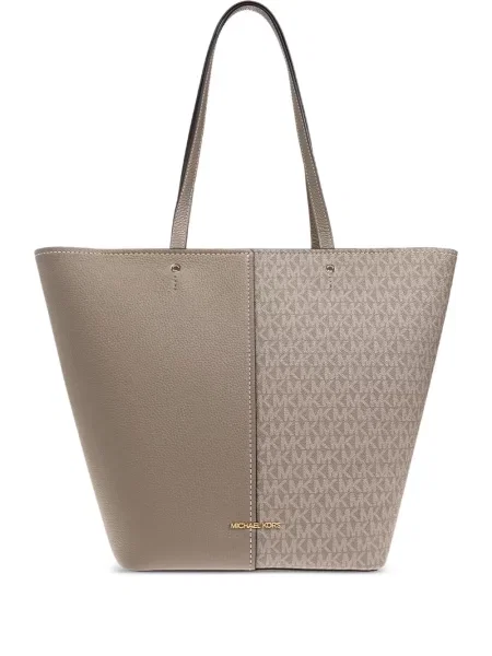 Geanta crossbody Michael Michael Kors din canvas gri