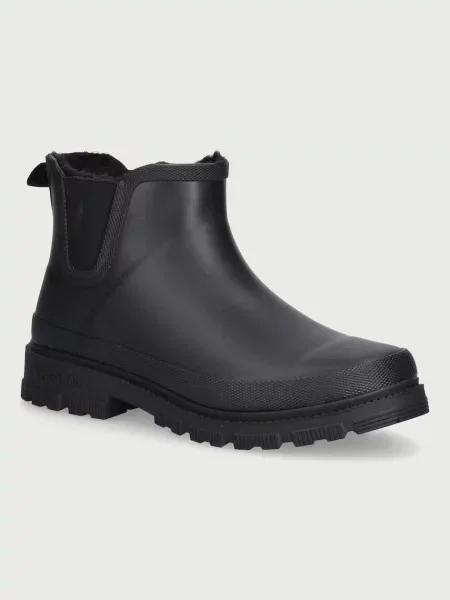 Pantofi Verbenas cu blană negru