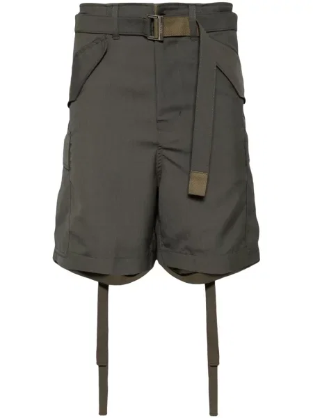 Шорти Sacai зелено