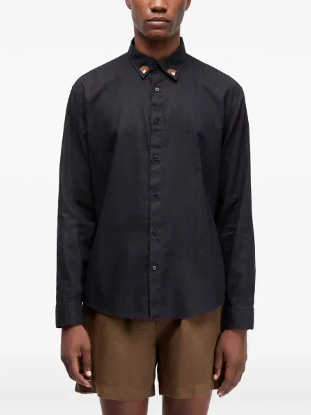 Риза Osklen на цветя синьо