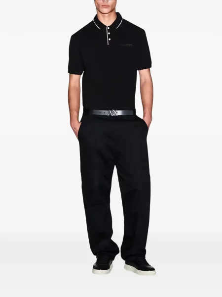 Polo Armani Exchange scurt negru