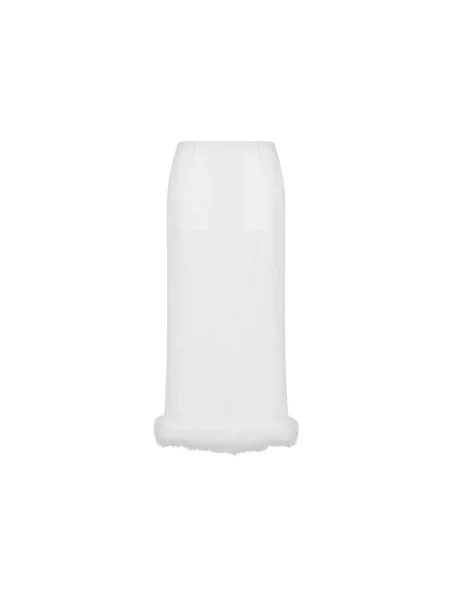 Lniana spódnica Moschino biała