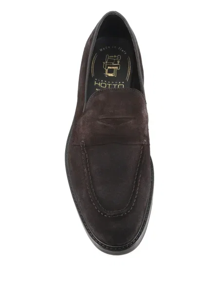 Pantofi loafer Alexander Hotto din piele de căprioară maro