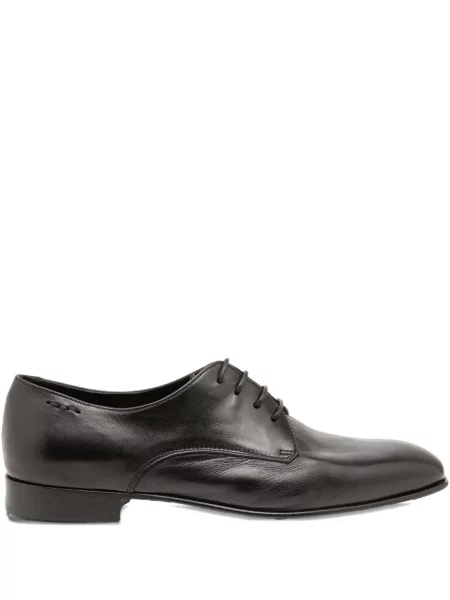 Ниски обувки Alexander Hotto с връзки с дантела черно