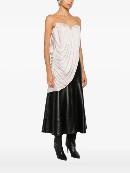 Bluzka Giuseppe Di Morabito drapowana biała