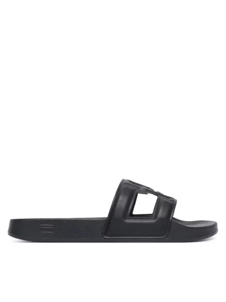 Tommy Hilfiger natikače za žene TH MONOGRAM POOL SLIDE crna