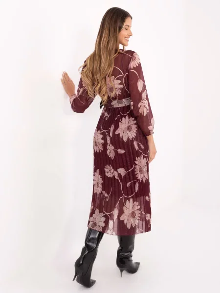 Rochie Italy Moda de costum bordo