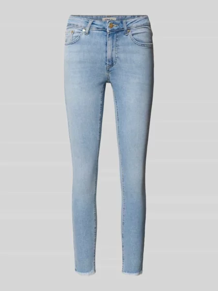 Jeansy o kroju skinny fit z mieszanki bawełny model ‘BLUSH’ Only niebieskie