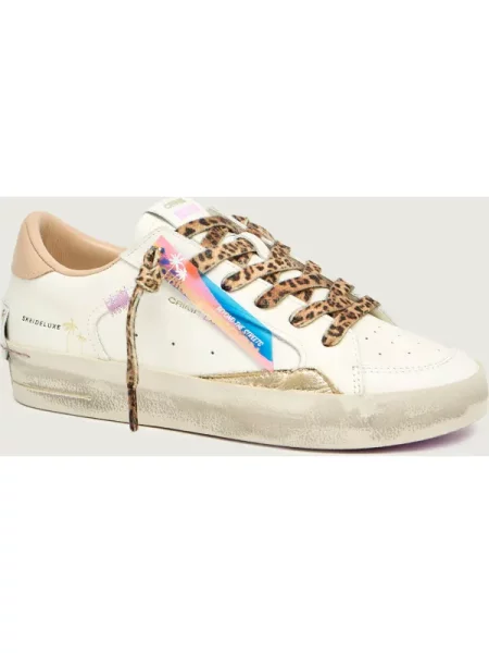 Crime London sneakers din piele DELUXE alb