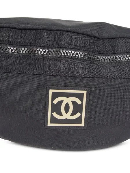Pásek Chanel Pre-owned s autogramem černý