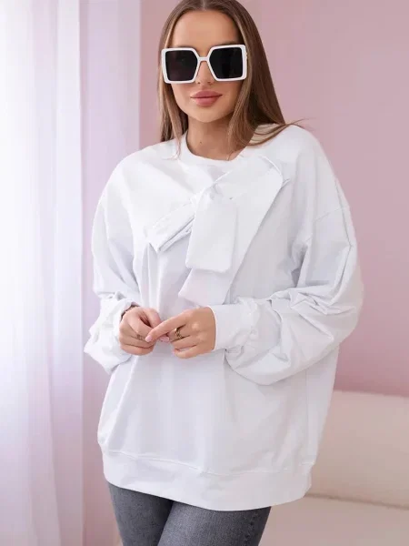 Bluza Kesi z lokom bela