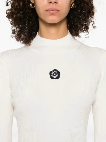 Top Kenzo cu model floral alb