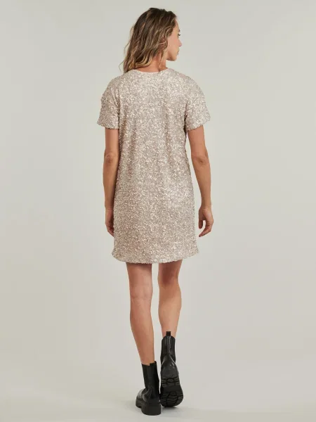 Rochie Ikks cu paiete auriu