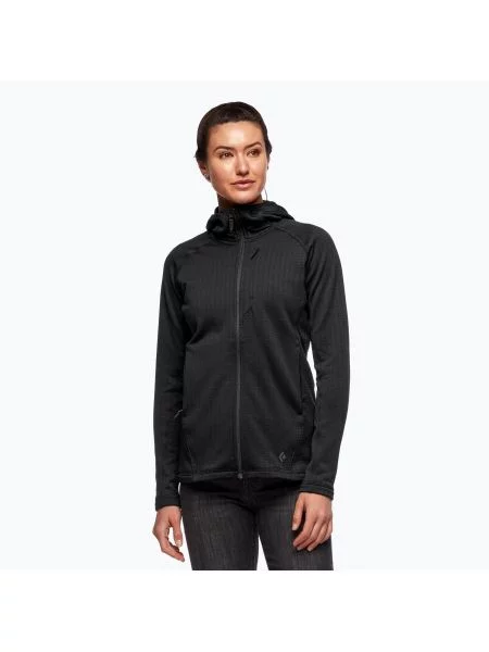 Bluza trekkingowa Black Diamond Factor Hoody black czarna