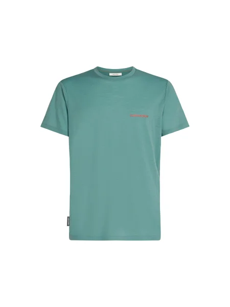 ICEBREAKER Tricou funcțional Tech Lite turcoaz portocaliu