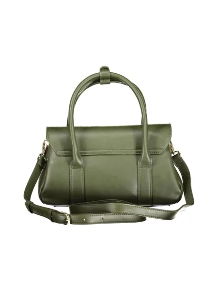 Lniana torebka Valentino Bags zielona