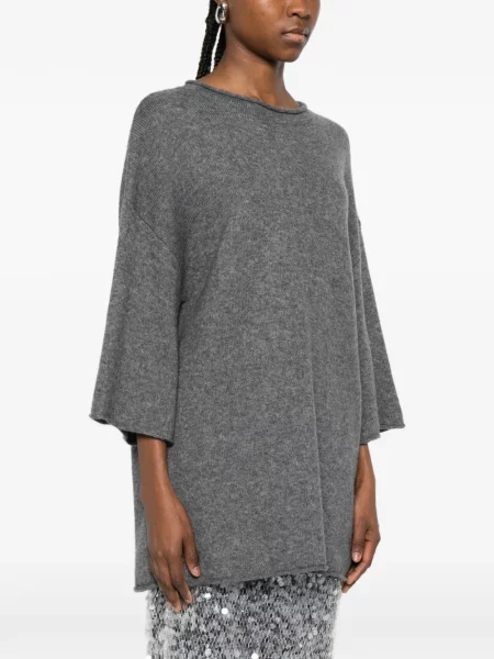 Krótki sweter Viktoria Chan szary