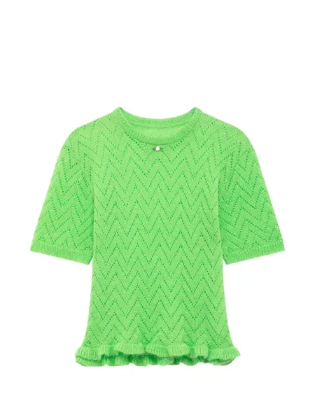 Pulover Msgm cu volane verde