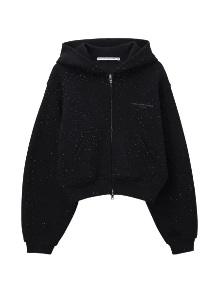 Суичър с качулка Alexander Wang черно