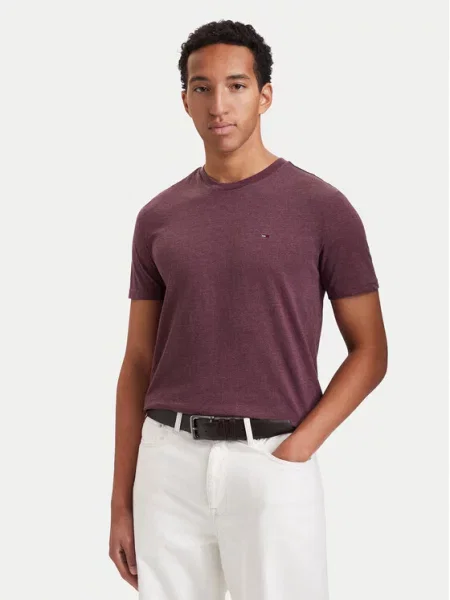 Tommy Jeans Majica Jaspe vijolična