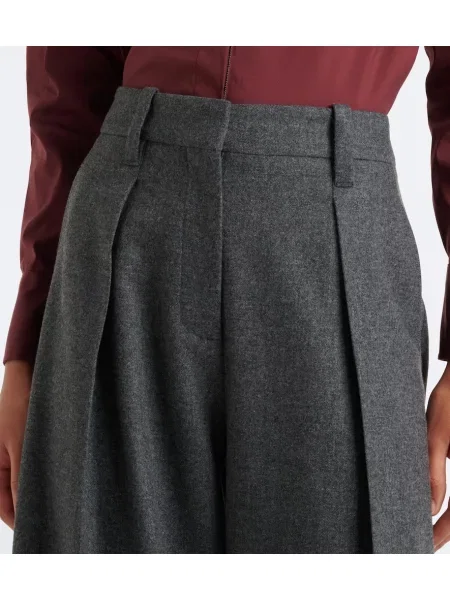 Pantaloni Brunello Cucinelli de lână gri