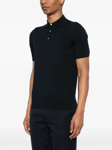 Tricou polo Della Ciana scurt albastru