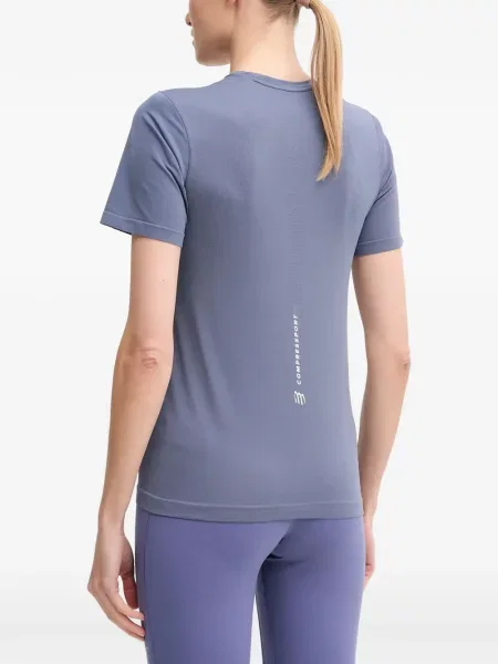 Tricou Compressport cu imagine albastru