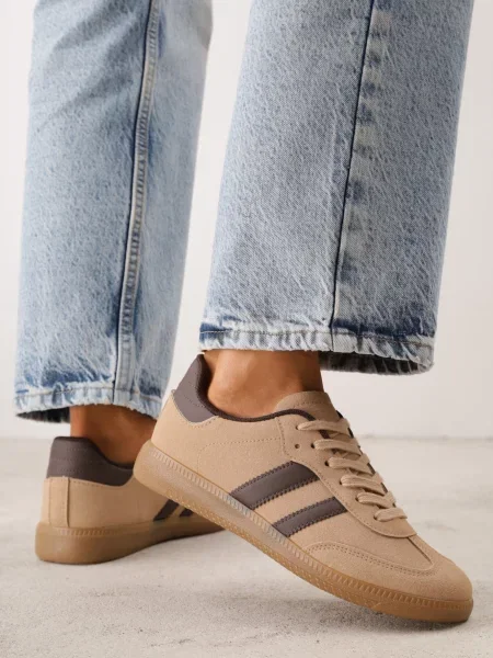Sneakers închis bej