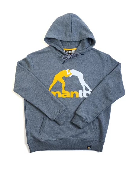 Bluza sportowa Manto LOGO z kapturem szara