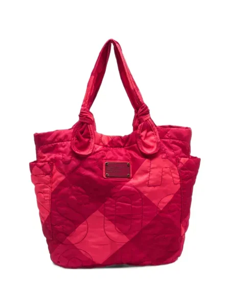 Τσάντα shopper Marc By Marc Jacobs με αυτόγραφο ροζ