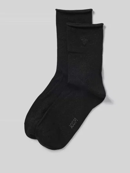 Skarpety z wyhaftowanym logo Joop! Collection czarne