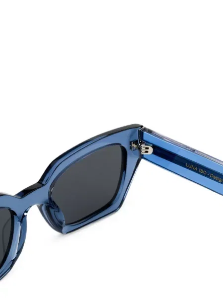 Ochelari de soare Messyweekend cu imprimeu geometric albastru