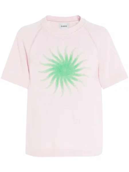 Top Barrie z kaszmiru różowy