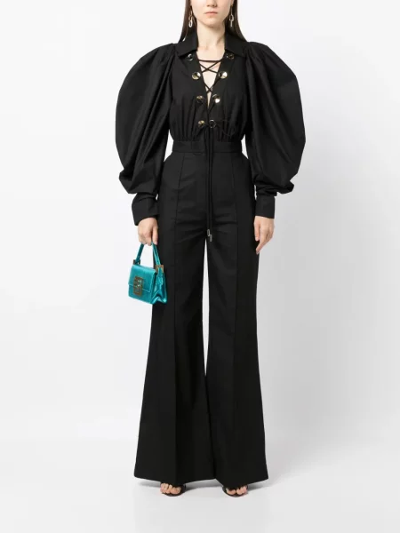 Zvonový overal Elie Saab černý