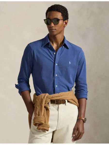 Polo Ralph Lauren cămașă pentru bărbați din albastru