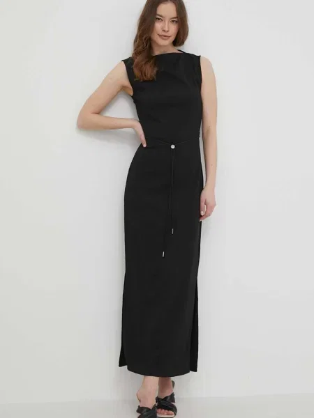Calvin Klein Nyári ruha Crinkled fekete