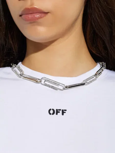 Colier Off-white alb