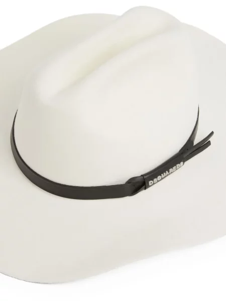 Pălărie Dsquared2 cowboy alb