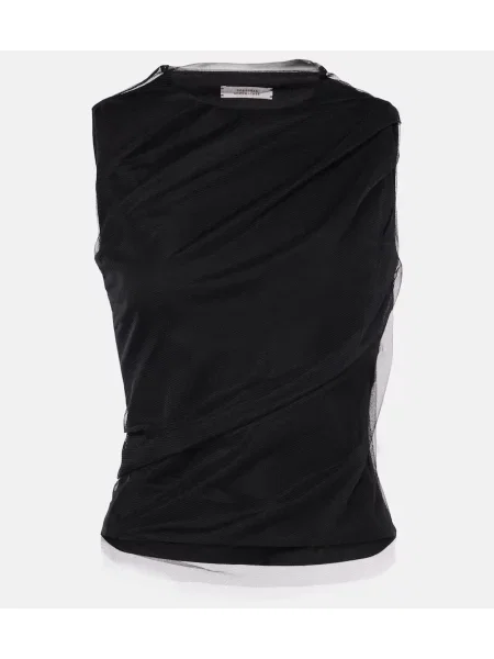 Top Dorothee Schumacher din tul drapat negru