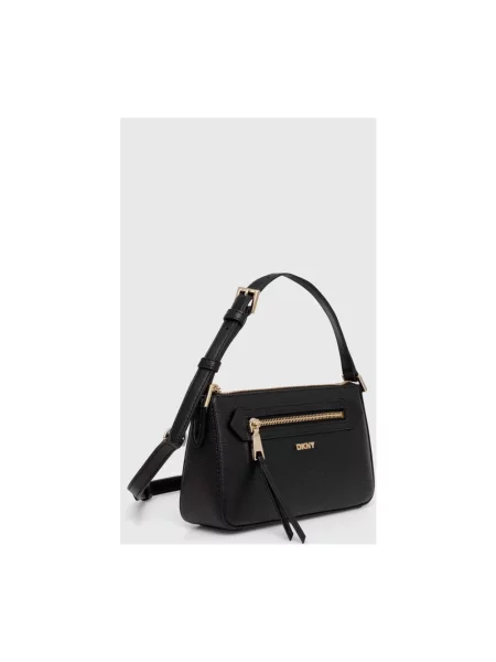 Torebka crossbody Dkny skórzana czarna
