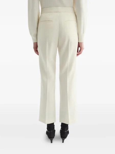 Pantaloni Jil Sander de lână alb