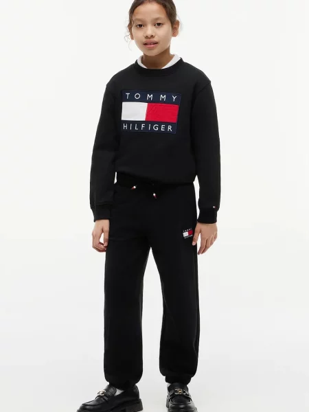 Tommy Hilfiger спортен панталон за деца от черно