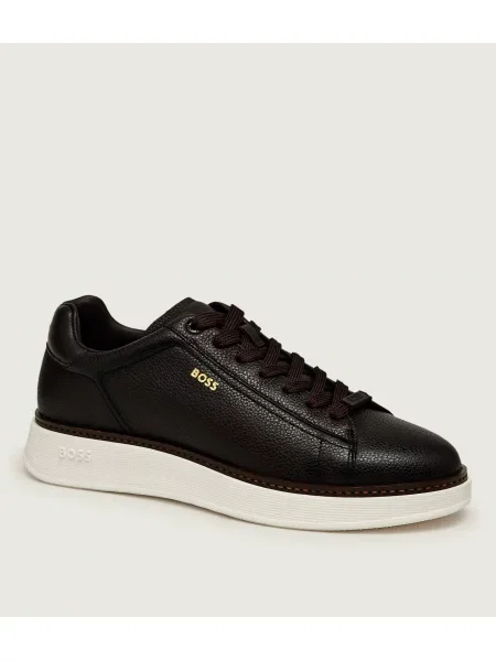 BOSS BLACK Teniși din piele Bulton_Runn_tb negru
