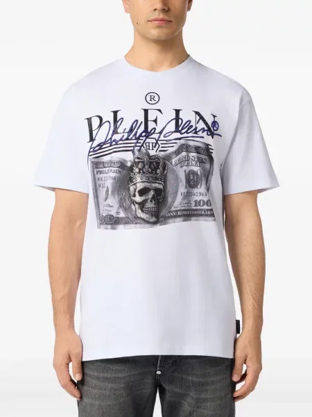 Tricou Philipp Plein alb