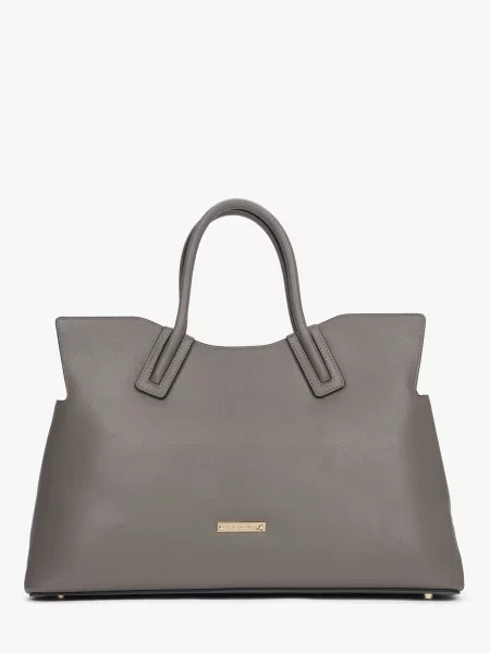 Кожаная сумка Cromia серая